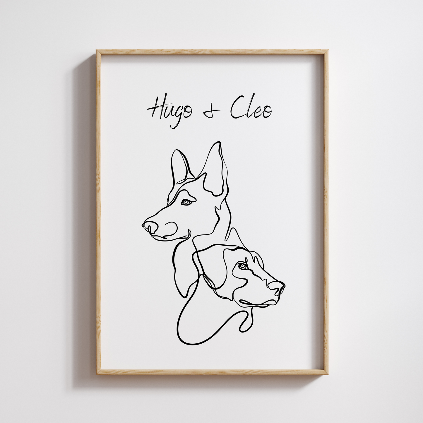 Custom 2 Pet Line Art
