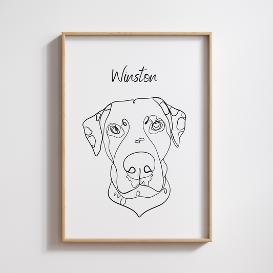 Custom Pet Line Art